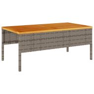 Градински Софа Комплект 6 pcs Сив и тъмен сив полиратан