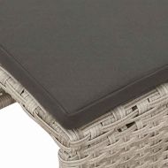 Градински Софа Комплект 6 pcs Светло сиво и тъмно сиво