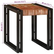 Н nesting маса 3 pcs Солидно рециклирано дърво и метал