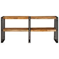 Конзолна маса Кафяво 160 x 33 x 75 см Солидно мангово дърво