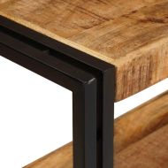 Конзолна маса Кафяво 160 x 33 x 75 см Солидно мангово дърво