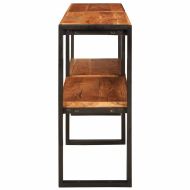 Конзолна маса Кафяво 160 x 33 x 75 см Солидно акациево дърво