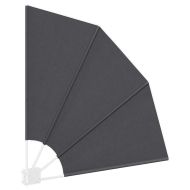 Прозорец за балкон Черно 115 x 115 см Полиестер