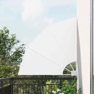 Прозорец за балкон Бяло 115 x 115 см Полиестер