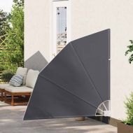 Прозорец за балкон 140 x 140 cm Полиестер Черно
