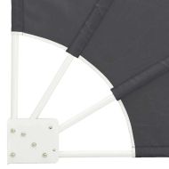 Прозорец за балкон 140 x 140 cm Полиестер Черно