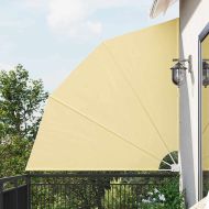 Прозорец за балкон Пясък 210 x 210 cm Полиестер