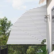 Прозорец за балкон Антрацит и бяло 210 x 210 cm Полиестер