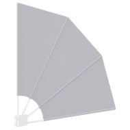 Прозорец за балкон Сив 115 x 115 см Полиестер