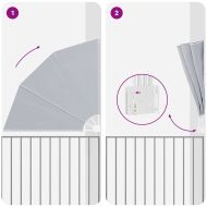 Прозорец за балкон Сив 160 x 160 cm Полиестер