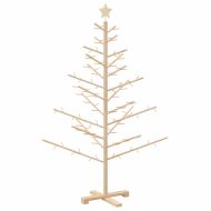 Дървено Коледно Дърво Естествен 150 cm Борово дърво масив