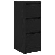 Сайдборд, Черен дъб, 29,5x34x76 см, инженерно дърво