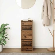 Сайдборд, старо дърво, 29,5x34x76 см, инженерно дърво