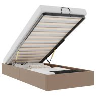 Османска рамка за легло без матрак, 100x200 см, изкуствена кожа