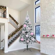 Комплект коледни топки XXL 3 pcs Розово Пластмаса