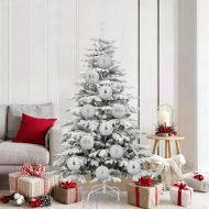 Комплект коледни топки XL 9 pcs Сребрист Пластмаса