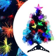 С изкуствено коледно дърво с 50 LED светодиода Зелен 64 cm ПВЦ