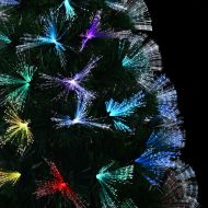 С изкуствено коледно дърво с поставка Зелен 240 cm ПВЦ