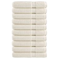 Премиум кърпи за сауна SOLUND 10 бр кремави 80x200 см 600 gsm