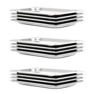 Гастронорм контейнери 12 бр GN 1/3 20 мм неръждаема стомана