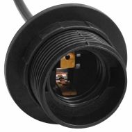 Висяща лампа с 5 фасунга E27 черен метал