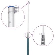 Флаг на Полша и стълб 5,5 м алуминий