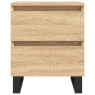 Нощни шкафчета, 2 бр, сонома дъб, 40x35x50 см, инженерно дърво