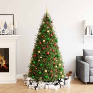 Коледни топки от 111 части червени/зелени/златисти полистирен