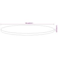 Плот за маса, Ø90x3,8 см, кръгъл, акациево дърво масив