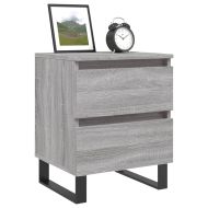 Нощни шкафчета 2 бр сив сонома 40x35x50 см инженерно дърво