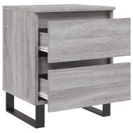 Нощни шкафчета 2 бр сив сонома 40x35x50 см инженерно дърво