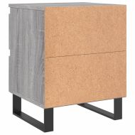 Нощни шкафчета 2 бр сив сонома 40x35x50 см инженерно дърво