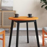 Плот за маса, кръгъл, восъчнокафяв, Ø60x2,5 см, бор масив