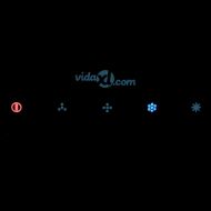 Островен абсорбатор с тъч сензор LCD закалено стъкло