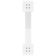 Крака за трапезна маса, X-образни, 2 бр., бели, 70x(72-73) см, стомана