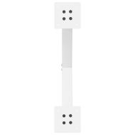 Крака за масичка за кафе, X-образни, 2 бр., бели, 50 x (42-43) см, стомана