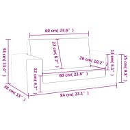 Детско диванче-легло, 2-местно, синьо, мек плюш