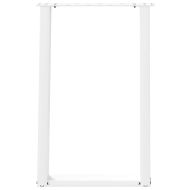 Крака за трапезарна маса, U-образни, 2 бр., бели, 50 x (72-73) см, стомана