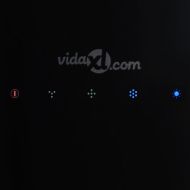 Висящ аспиратор островен, LCD сензор, закалено стъкло