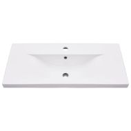 Рамка за мивка за баня с вграден умивалник, черна, желязна