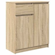 Бюфет с чекмеджета, дъб сонома, 71x35x84 см, инженерно дърво