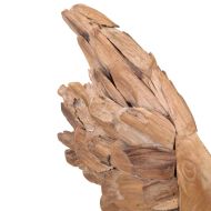 Скулптура на риба Тиково дърво 40x12x57 см