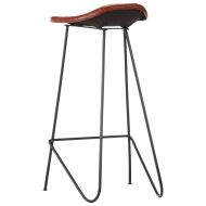 Бар комплект 7 части акациево дърво масив и естествена кожа