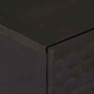 Странични шкафове 2 бр черен 60x33x75 см манго масивно дърво