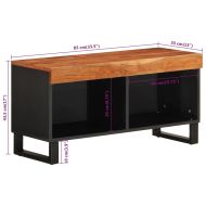 ТВ шкаф, 85x33x43,5 см, масивно акациево дърво