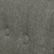 Трапезни столове, 2 бр, светлосиви, текстил