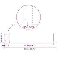 Бордюрни ленти, 10 бр, поцинкована стомана, 100x20 см
