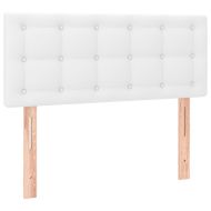 Боксспринг легло с матрак, бяло, 90x190 см изкуствена кожа