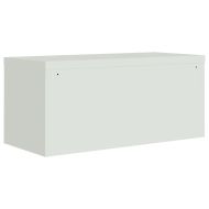 Шкаф за папки светлосив 90x40x240 см стомана