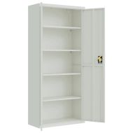 Шкаф за папки светлосив 90x40x240 см стомана